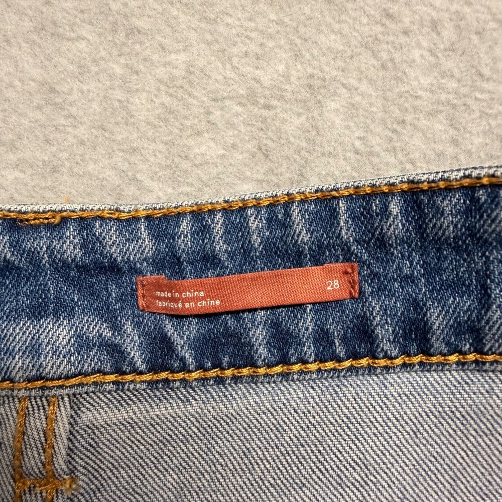 Anthropologie Pilcro Denim Shorts Light Wash Distressed Raw Hem Size 28 - Picture 5 of 10